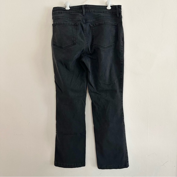 NYDJ Marilyn Straight Jeans Midrise Lift X Tuck Technology Size 12P Black - Picture 3 of 8